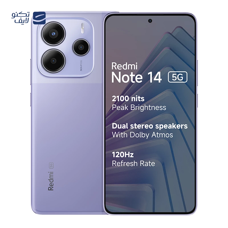 گوشی موبایل شیائومی مدل Redmi Note 14 5G ظرفیت 256 گیگابایت رم 8 گیگابایت - پک چین