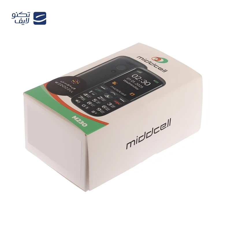 گوشی موبایل میدسل مدل M230 ظرفیت 32 مگابایت رم 32 مگابایت - به همراه هدیه سیمکارت آرین تل با 230 دقیقه مکالمه و 230 عدد پیامک رایگان