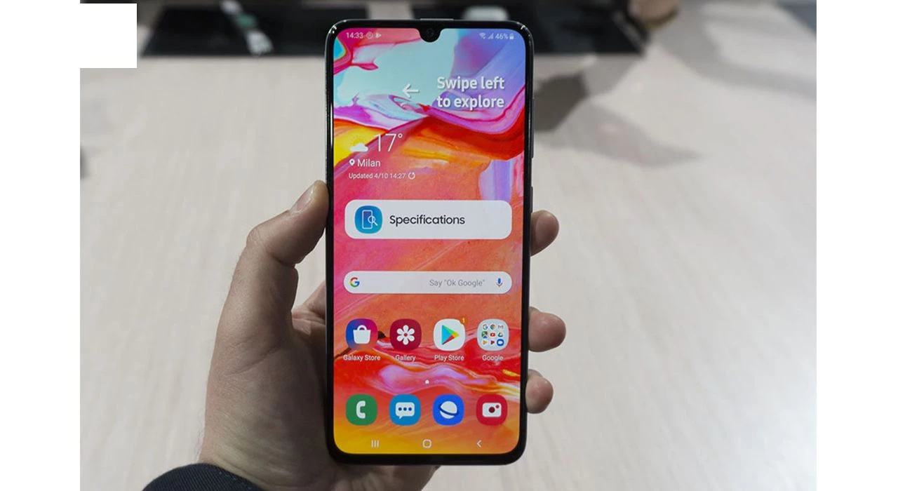 گوشی موبایل سامسونگ مدل Galaxy A70 SM-A705FN-DS دو سیم کارت ظرفیت 128 گیگابایت